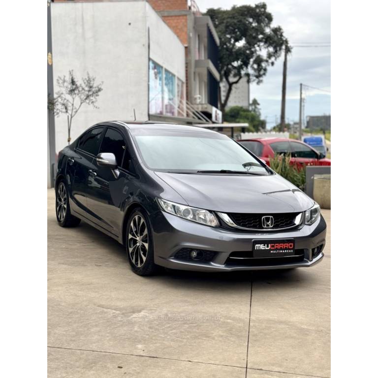 HONDA - CIVIC - 2015/2016 - Cinza - R$ 83.900,00